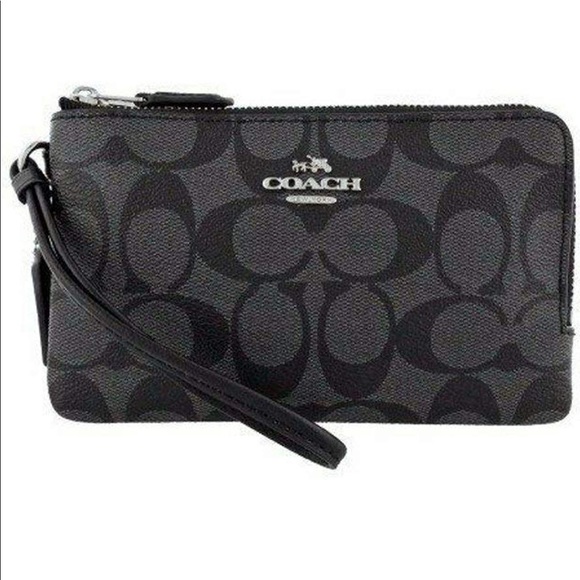 Coach Handbags - 🆕 Coach PVC Double Corner Zip Wristlet Wallet